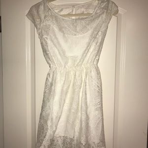Hollister XS Off White Lace Dress